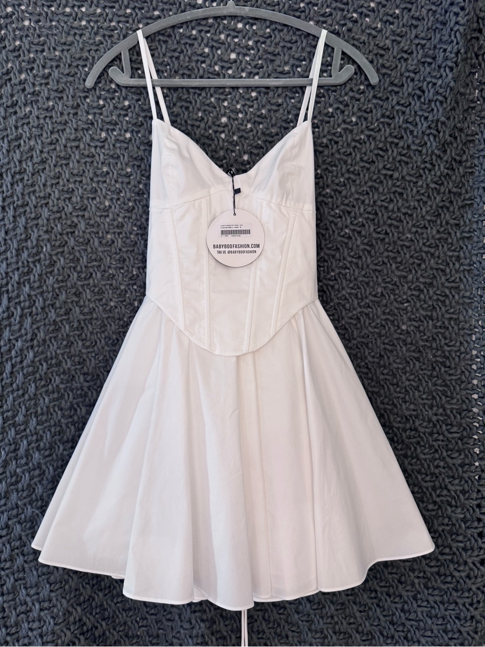 Babyboo Analeigh Mini - White Corset Fit & Flare